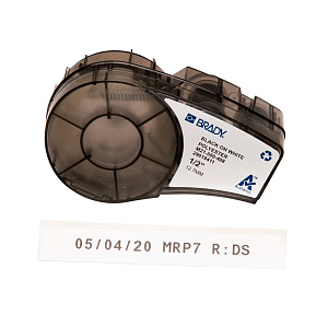 Картридж Brady M21-500-488, полиэстеровая лента, черный шрифт, 6.4 м х 12.7 мм