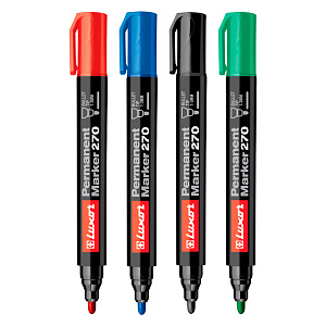 Маркер перманентный Luxor 270, пулевидный наконечник, 1 - 3 мм