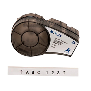 Картридж Brady M21-375-423, полиэстеровая лента, черный шрифт, 6.4 м х 9.53 мм