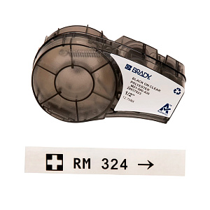 Картридж Brady M21-500-430, полиэстеровая лента, черный шрифт, 6.4 м х 12.7 мм