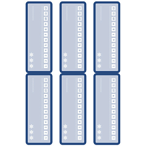 Этикетки морозостойкие Avery Zweckform,  26 x 73 мм, 6 штук на листе, 4 листа