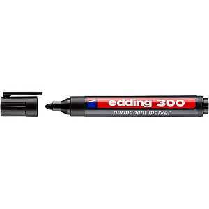 Маркер перманентный edding 300, заправляемый, круглый наконечник, 1.5-3 мм