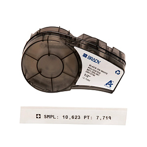 Картридж Brady M21-500-461, полиэстеровая лента для лабораторий, черный шрифт, 6.4 м х 12.7 мм