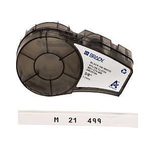 Картридж Brady M21-375-499, нейлоновая лента, черный шрифт, 4.87 м х 9.53 мм