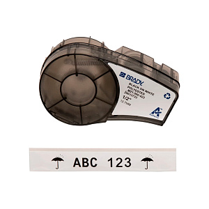 Картридж Brady M21-500-423, полиэстеровая лента, черный шрифт, 6.4 м х 12.7 мм