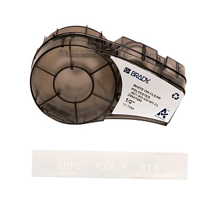 Картридж Brady M21-500-430, полиэстеровая лента, белый шрифт, 6.4 м х 12.7 мм