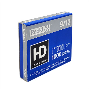Скобы для степлера Rapid HD, 9/12, гальванизированные, 1000 штук
