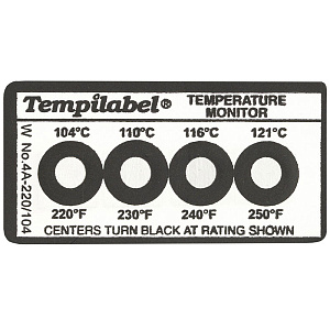 Этикетки термоиндикаторные Markal Tempilabel Series, 52°C, 66°C, 79°C, 93°C, 10 штук в рулоне